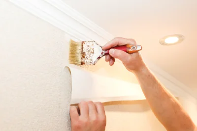 Pose de papier peint à Roquefixade — revêtements muraux et toiles de verre